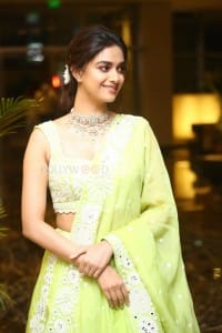 Actress Keerthy Suresh at Good Luck Sakhi Movie Pre Release Event Photos 14