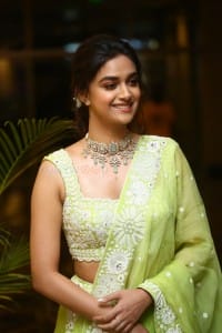 Actress Keerthy Suresh at Good Luck Sakhi Movie Pre Release Event Photos 16