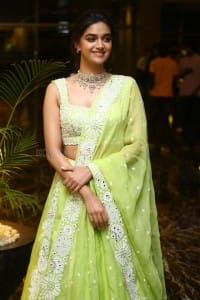 Actress Keerthy Suresh at Good Luck Sakhi Movie Pre Release Event Photos 20