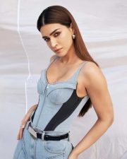 Actress Kriti Sanon in a Denim Zip Bodysuit Photos 02 Actress Kriti Sanon in a Denim Zip Bodysuit Photos 02