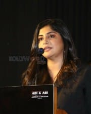 Actress Manjima Mohan At Devarattam Movie Press Meet Stills