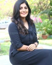 Actress Manjima Mohan At Devarattam Movie Press Meet Stills