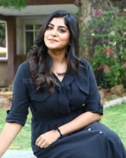 Actress Manjima Mohan At Devarattam Movie Press Meet Stills