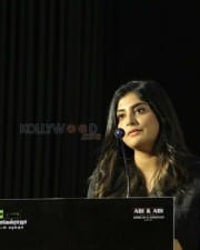 Actress Manjima Mohan At Devarattam Movie Press Meet Stills