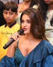 Actress Nidhhi Agerwal At Klm Shopping Mall In Secunderabad Photos