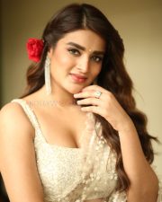 Actress Nidhhi Agerwal at Hari Hara Veera Mallu Movie Press Meet Photos 12