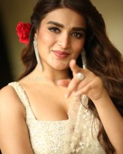 Actress Nidhhi Agerwal at Hari Hara Veera Mallu Movie Press Meet Photos 16