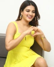 Actress Nidhhi Agerwal at Hero Movie Interview Pictures 10