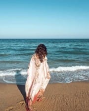 Actress Nikki Galrani Latest Beach Photoshoot Pictures