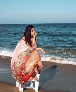 Actress Nikki Galrani Latest Beach Photoshoot Pictures