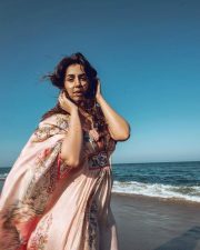 Actress Nikki Galrani Latest Beach Photoshoot Pictures