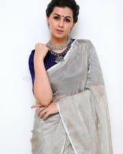 Actress Nikki Galrani Saree Photoshoot Stills