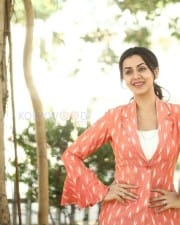 Actress Nikki Galrani Stills At Kee Movie Press Meet