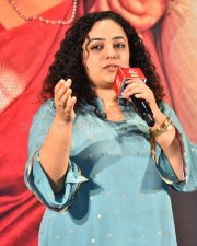 Actress Nithya Menen at Thalaivan Thalaivii Pre Release Event Photos 03