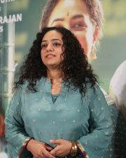 Actress Nithya Menen at Thalaivan Thalaivii Pre Release Event Photos 09
