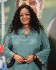 Actress Nithya Menen at Thalaivan Thalaivii Pre Release Event Photos 10