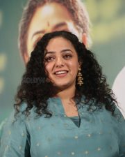 Actress Nithya Menen at Thalaivan Thalaivii Pre Release Event Photos 15