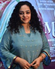 Actress Nithya Menen at Thalaivan Thalaivii Pre Release Event Photos 16