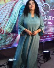 Actress Nithya Menen at Thalaivan Thalaivii Pre Release Event Photos 18