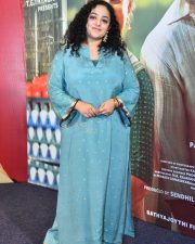 Actress Nithya Menen at Thalaivan Thalaivii Pre Release Event Photos 24