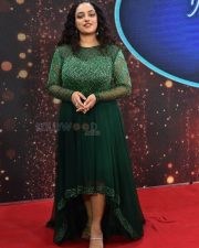 Actress Nithya Menon at Telugu Indian Idol Mega Unveil Press Meet Photos 11