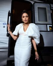 Actress Nushrat Bharucha outside a Camper Van Photos 01
