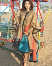 Actress Oviya In Marina Photos