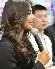 Actress Pooja Hegde At The Launch Of Oppo F Pro Mobile Photos