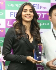Actress Pooja Hegde At The Launch Of Oppo F Pro Mobile Photos