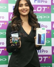 Actress Pooja Hegde At The Launch Of Oppo F Pro Mobile Photos