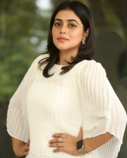 Actress Poorna White Dress Photoshoot Pictures