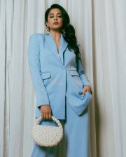 Actress Priyamani in a Blue Power Suit Photos 01
