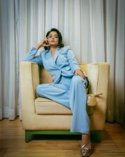 Actress Priyamani in a Blue Power Suit Photos 02