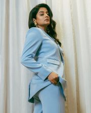 Actress Priyamani in a Blue Power Suit Photos 03