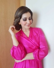 Actress Raashi Khanna Pink Dress Photos