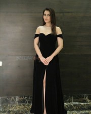 Actress Raashi Khanna Sexy Black Dress Photo Shoot Pictures
