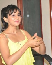 Actress Rakul Preet Singh Yellow Top Photos