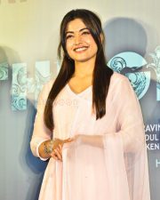 Actress Rashmika Mandanna at The Girlfriend Movie Trailer Launch Photos 12