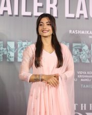 Actress Rashmika Mandanna at The Girlfriend Movie Trailer Launch Photos 16