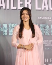 Actress Rashmika Mandanna at The Girlfriend Movie Trailer Launch Photos 17