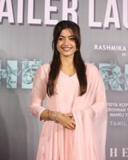 Actress Rashmika Mandanna at The Girlfriend Movie Trailer Launch Photos 18