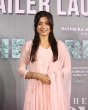 Actress Rashmika Mandanna at The Girlfriend Movie Trailer Launch Photos 19