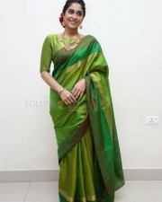 Actress Regina Green Saree Photos