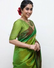 Actress Regina Green Saree Photos