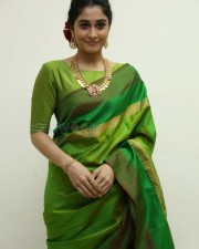 Actress Regina Green Saree Photos
