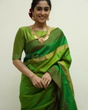 Actress Regina Green Saree Photos