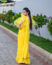 Actress Sadha in Yellow Dress Pictures 03