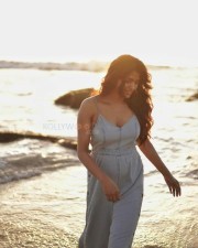 Actress Sai Dhanshika Hot Beach Photoshoot Stills