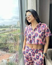 Actress Sakshi Agarwal in Pyjamas Stills 01