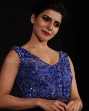 Actress Samantha In Blue Pictures